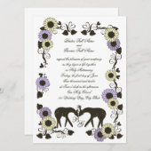 Liebe Sonnenblumen Einladung (Vorne/Hinten)