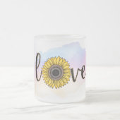 LIEBE Sonnenblumen Tasse (Mittel)