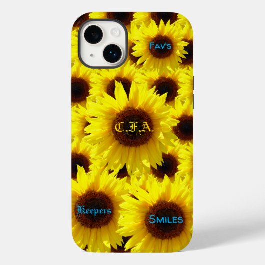 Liebe Sonnenblumen Tough Case-Mate iPhone Hülle (Rückseite)