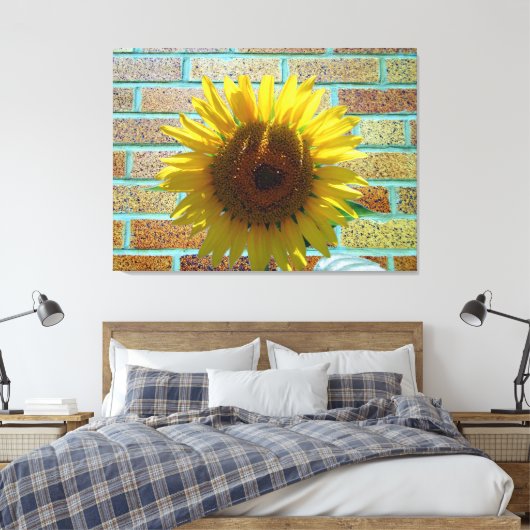 Liebe Sonnenblumengekrempelte Leinwand (Insitu (Schlafzimmer))