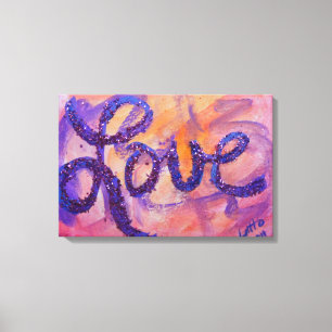 Liebe Sonnenuntergang Twilight Painting Canvas Pri Leinwanddruck