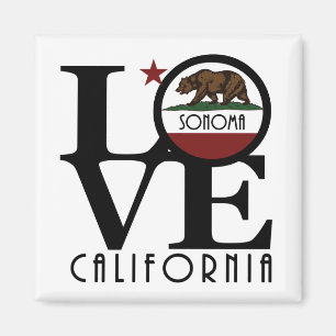 LIEBE Sonoma Kalifornien Magnet