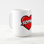 Liebe Sophia Kaffeetasse (Vorderseite Links)