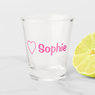 Liebe Sophie Heart Sophie (Individuelle Name) Shot Schnapsglas