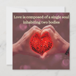 Liebe Soul valentine's flache Urlaubskarte für ihr Feiertagskarte