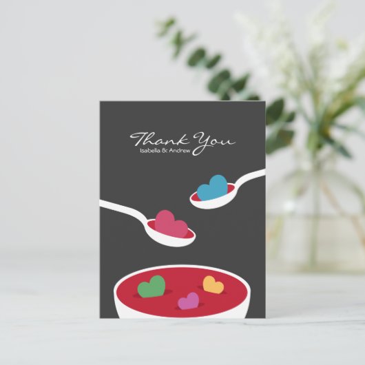 Liebe Soup Postkarte (Stehend Vorderseite)