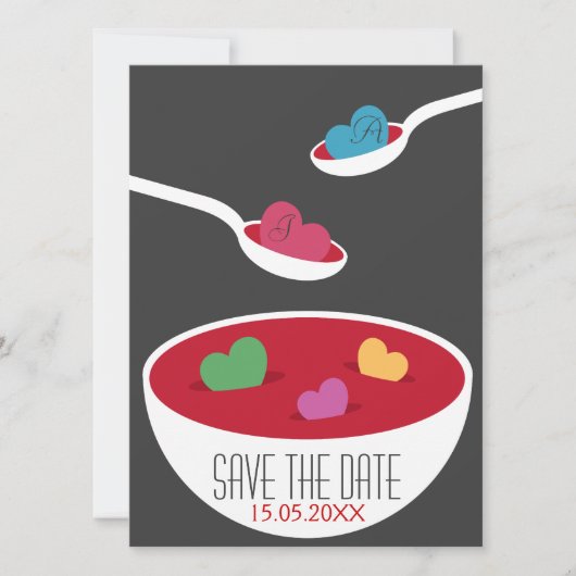 Liebe Soup Save the Date (Vorderseite)