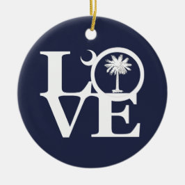 LIEBE South Carolina Keramik Ornament