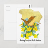 Liebe South Carolina Wren Jessamine senden Postkarte (Vorne/Hinten)