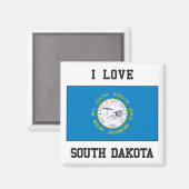 Liebe South Dakota Magnet (Vorderseite/Rückseite)