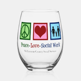 Liebe Sozialarbeit Weinglas Ohne Stiel