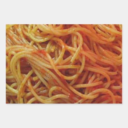 Liebe Spaghetti Geschenkpapier Set (Vorderseite 3)