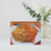 Liebe Spaghetti Postkarte (Stehend Vorderseite)