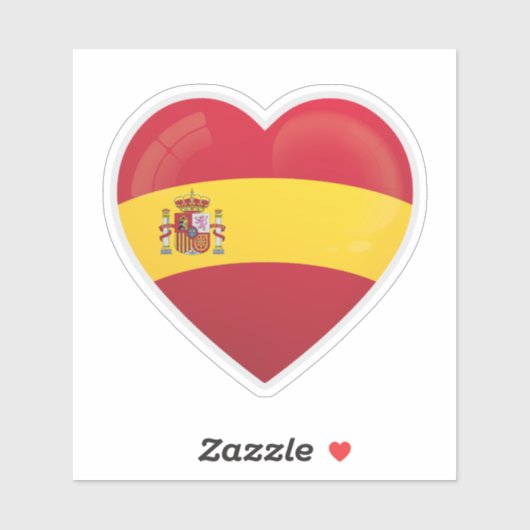 Liebe Spanien Aufkleber (Blatt)