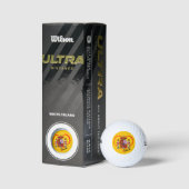 Liebe Spanien Golf Balls, gelbe spanische Flagge, Golfball (Verpackungen)