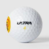 Liebe Spanien Golf Balls, gelbe spanische Flagge, Golfball (Logo)