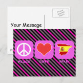 Liebe Spanien Postkarte (Vorne/Hinten)