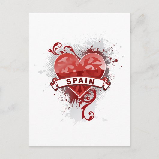 Liebe Spanien Postkarte (Vorderseite)