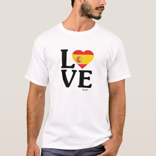 Liebe Spanien T-Shirt (Vorderseite)