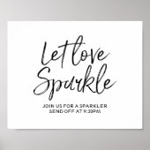 Liebe sparkle 8 x 10 Zeichen gelassen Poster (Vorne)