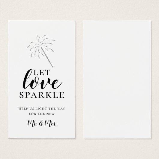 LIEBE-Sparkle-Absenden gelassen (Vorne & Hinten)