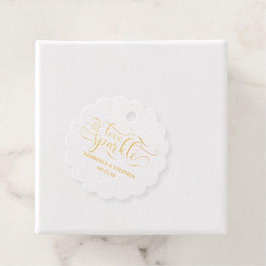 Liebe-Sparkle-Absenden gelassen Geschenkanhänger (Mit Box)