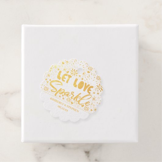 Liebe-Sparkle-Absenden gelassen Geschenkanhänger (Mit Box)