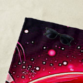 Liebe Sparkle Emoji Hearts Strandtuch (Beispiel)