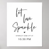 Liebe sparkle gelassen, knackige Absendezeit, Hoch Poster (Vorne)