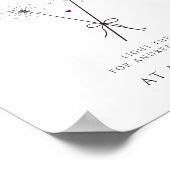 Liebe Sparkle gelassen - Sparkler Sendoff Sign Wed Poster (Ecke)