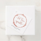 Liebe sparkle lass, Blush, Rose Gold Geschenkanhänger (Beispiel)