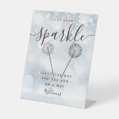 Liebe-Sparkle-Winter-Schwarz-Signature-Skript gela Sockelschild (Vorderseite)