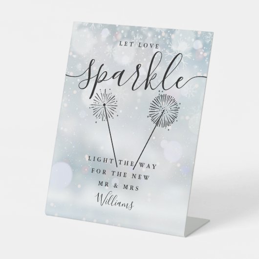 Liebe-Sparkle-Winter-Schwarz-Signature-Skript gela Sockelschild (Vorderseite)