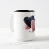 Liebe Sparks Kaffee Tasse (Vorderseite Links)