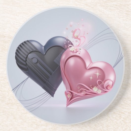 Liebe Sparks Romantischer Untersetzer (Vorne)