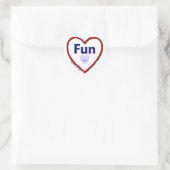 Liebe Spaß Runder Aufkleber (Tasche)