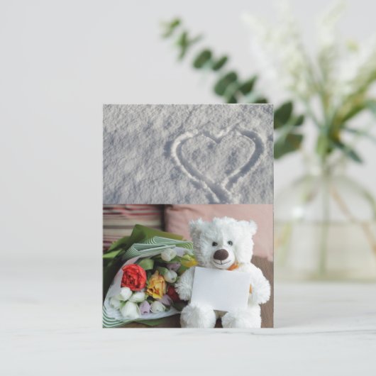 Liebe speichern des Datums, um das Schicksal des Z Postkarte (Stehend Vorderseite)