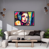 Liebe Spielen Pop Art Poster