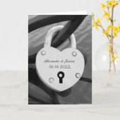 Liebe Spind auf Bridge Verlobung Grußkarten Karte (Gelbe Blume)