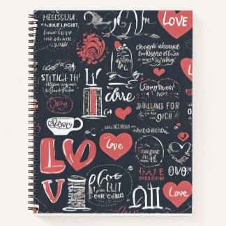 Liebe Spiral Notebook Notizblock