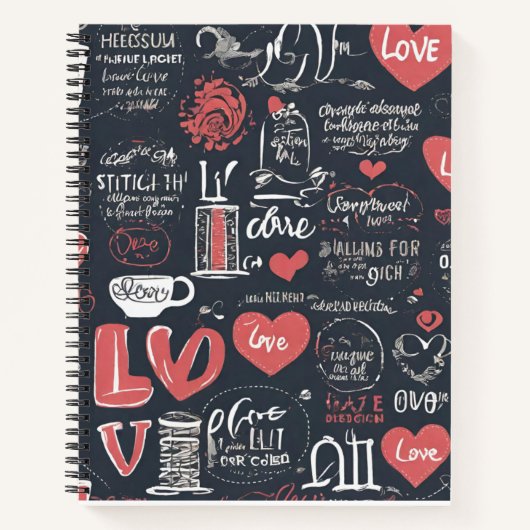 Liebe Spiral Notebook Notizblock (Vorderseite)