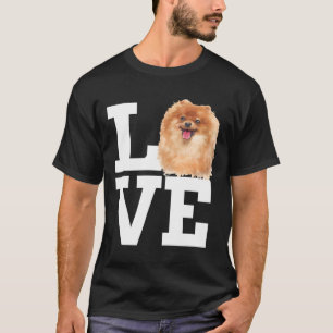 Liebe Spitz Hund Niedlicher Spitz Furry Hund Gesic T-Shirt