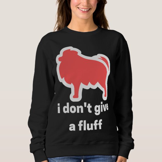 Liebe Spitz Niedlich Spitz Pom ich gebe keine Sweatshirt (Vorderseite)