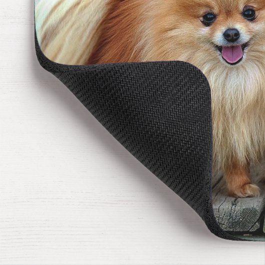 Liebe Spitz Welpen Hund Mousepad (Ecke)