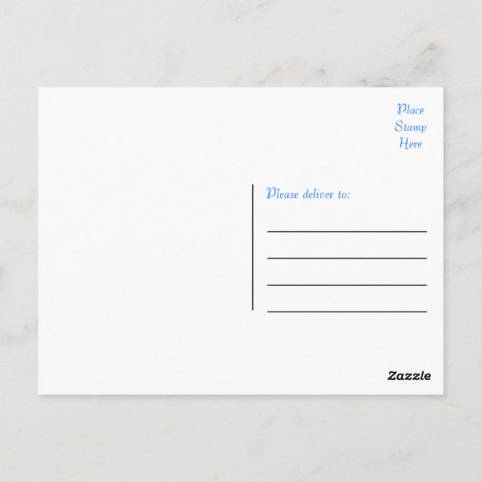 Liebe Spitz Welpendokard Postkarte (Rückseite)