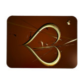 Liebe-Splitter aus goldenem, flexibler Magnet (Horizontal)