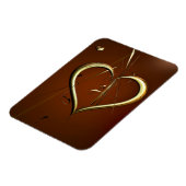 Liebe-Splitter aus goldenem, flexibler Magnet (Linke Seite)