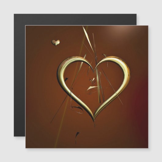 Liebe-Splitter der Gold-Magnetkarte Magnetkarte (Vorne/Hinten)
