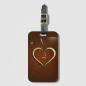 Liebe-Splitter Gepäckanhänger (Vorderseite Vertikal)