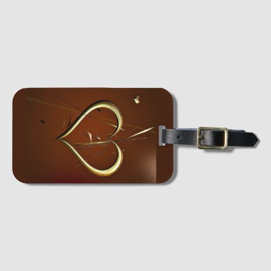 Liebe-Splitter Gepäckanhänger (Vorderseite (Horizontal))